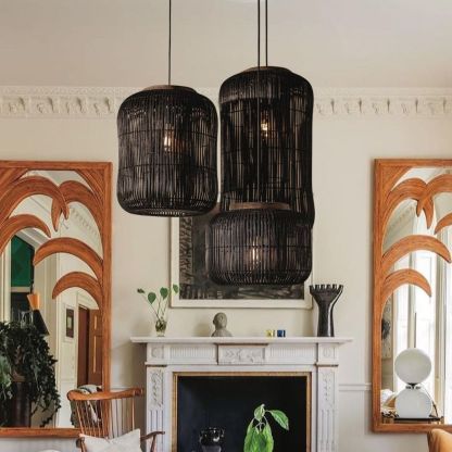 Barrel Hanging Lamp Charcoal-labpiecesign