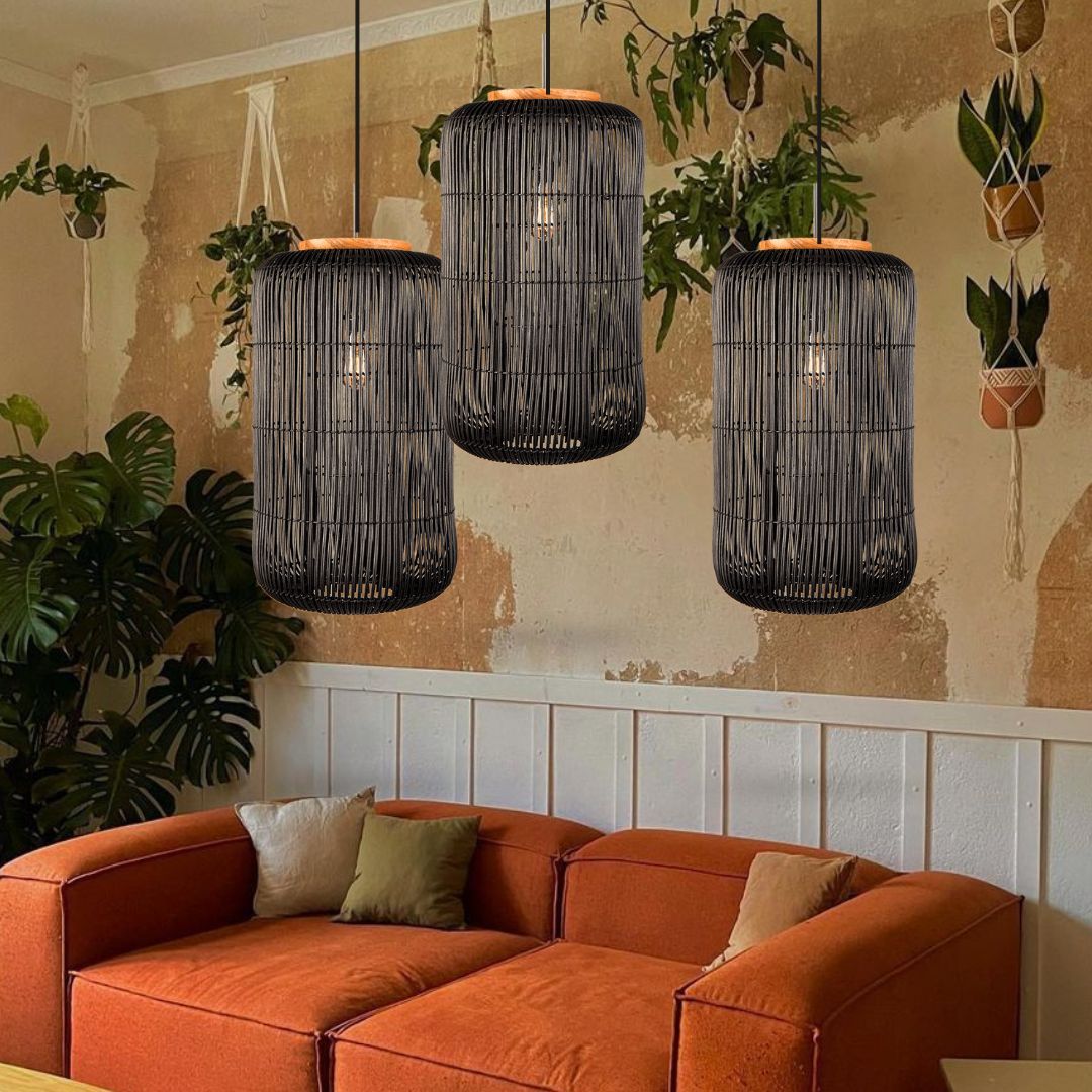 Barrel Hanging Lamp Charcoal-labpiecesign