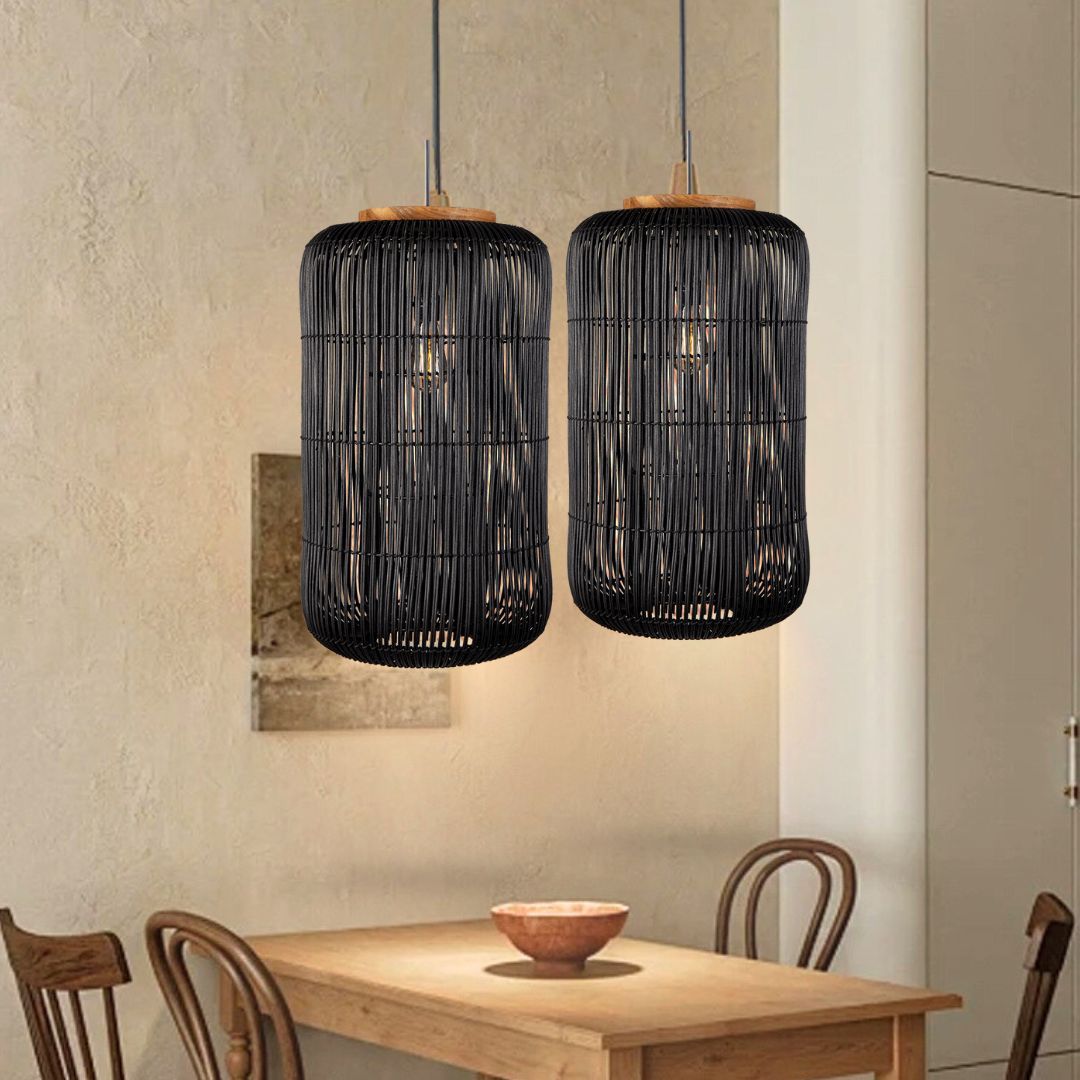 Barrel Hanging Lamp Charcoal-labpiecesign