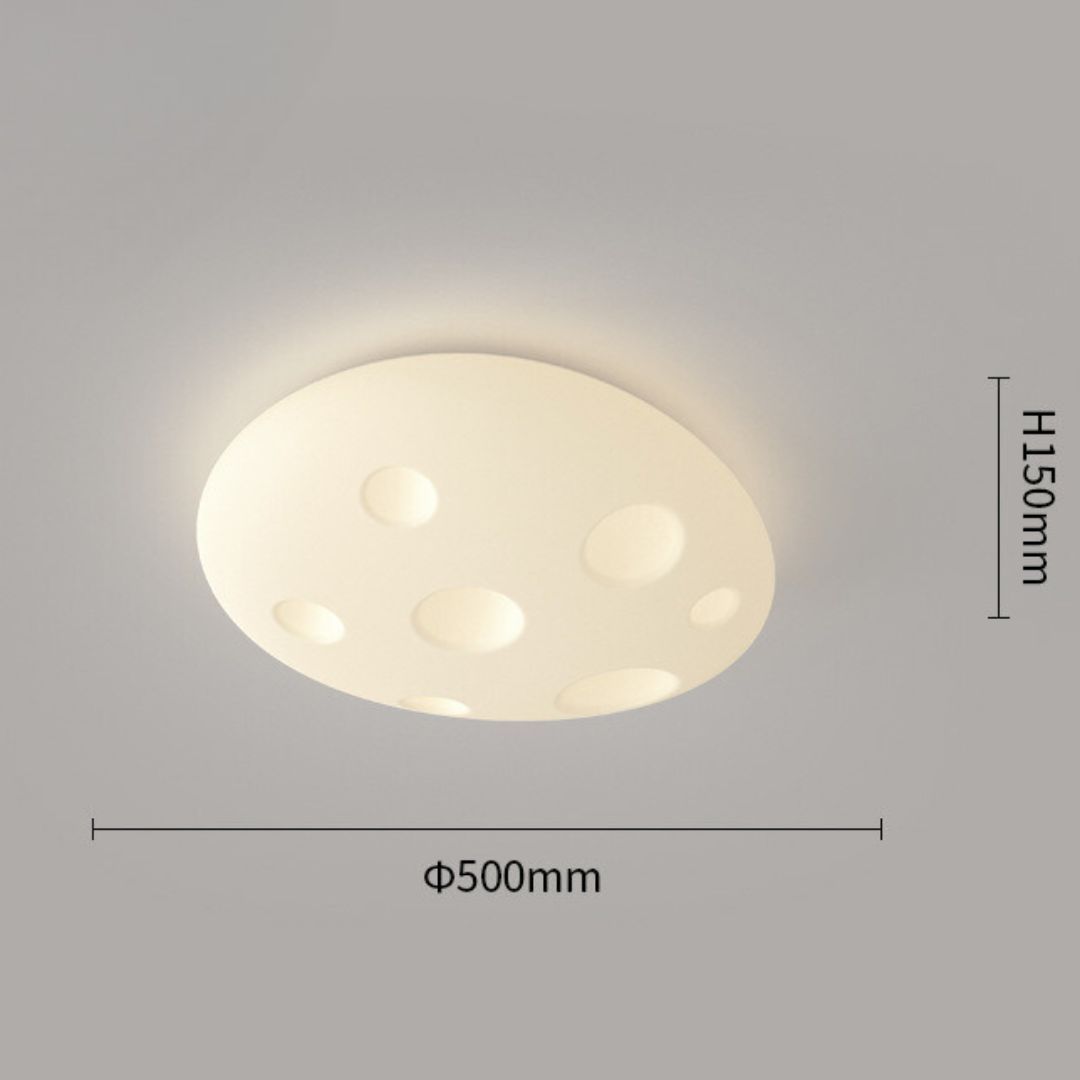 Nordic Minimalist Cream Style LED Cloud Moon Restaurant Light-labpiecesign