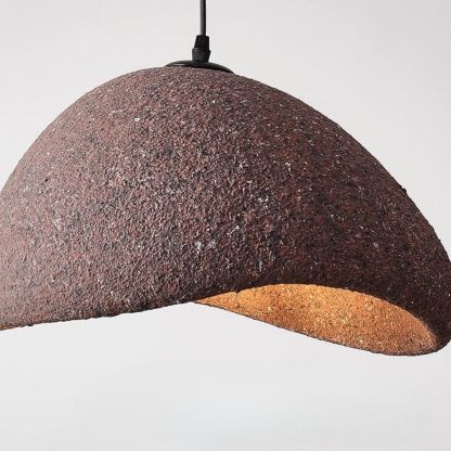 Brown-red resin wabi-sabi chandelier-labpiecesign