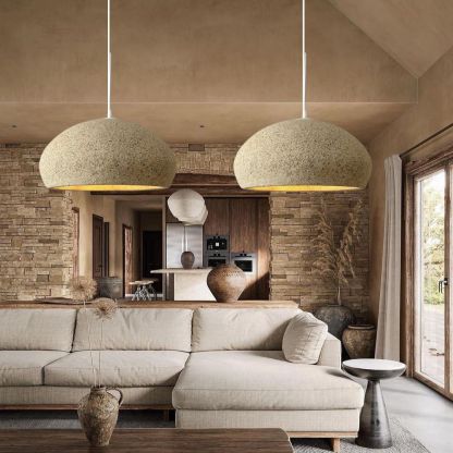 Wabi-sabi style chandelier retro simple pendant light-labpiecesign