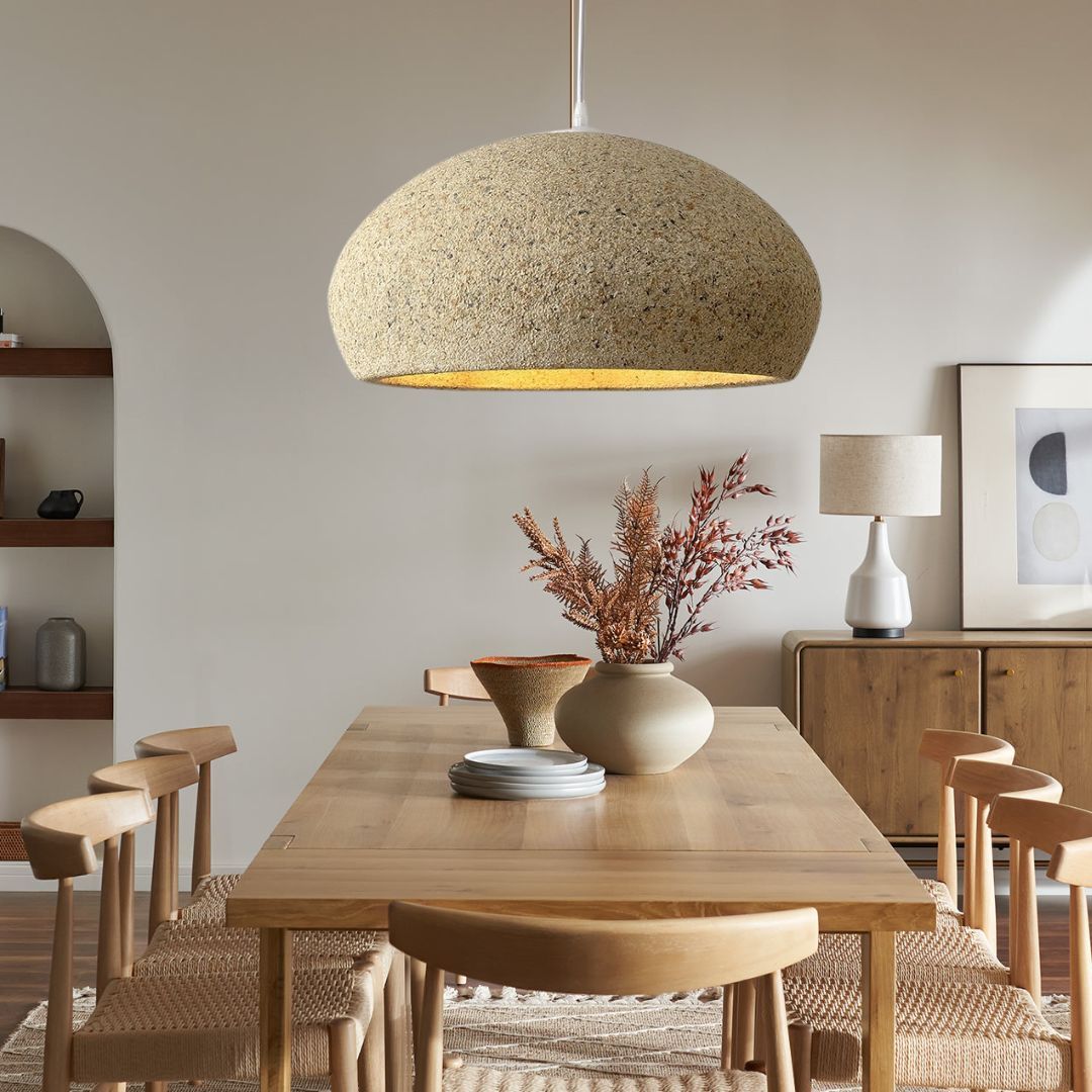Wabi-sabi style chandelier retro simple pendant light-labpiecesign