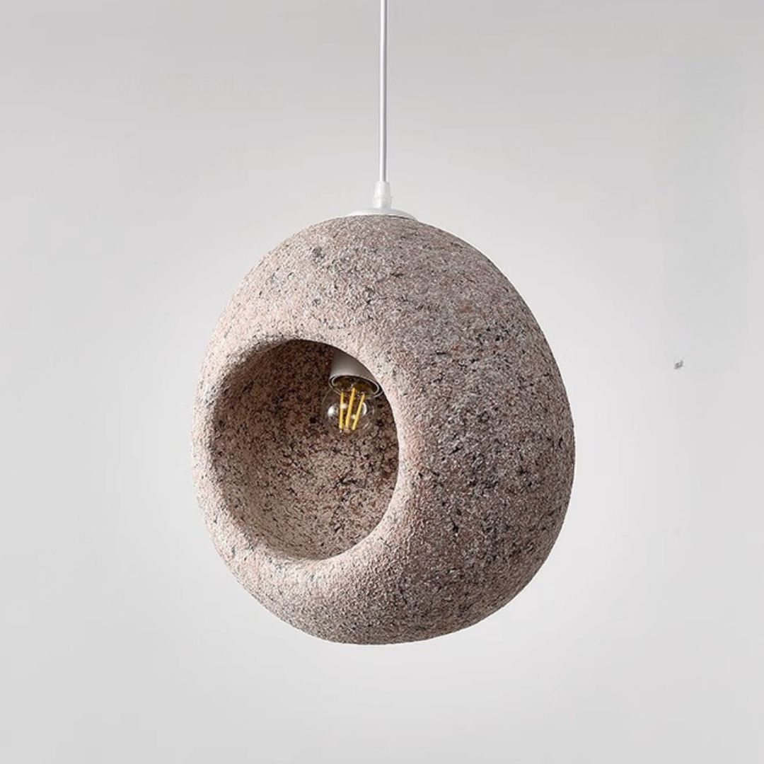 Wabi-sabi style chandelier retro bedside small pendant light-labpiecesign