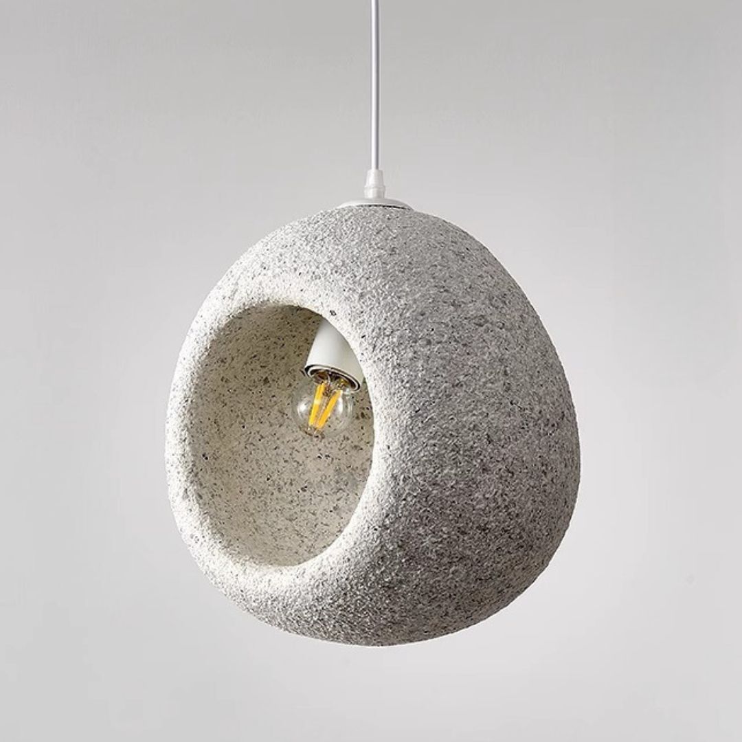 Wabi-sabi style chandelier retro bedside small pendant light-labpiecesign