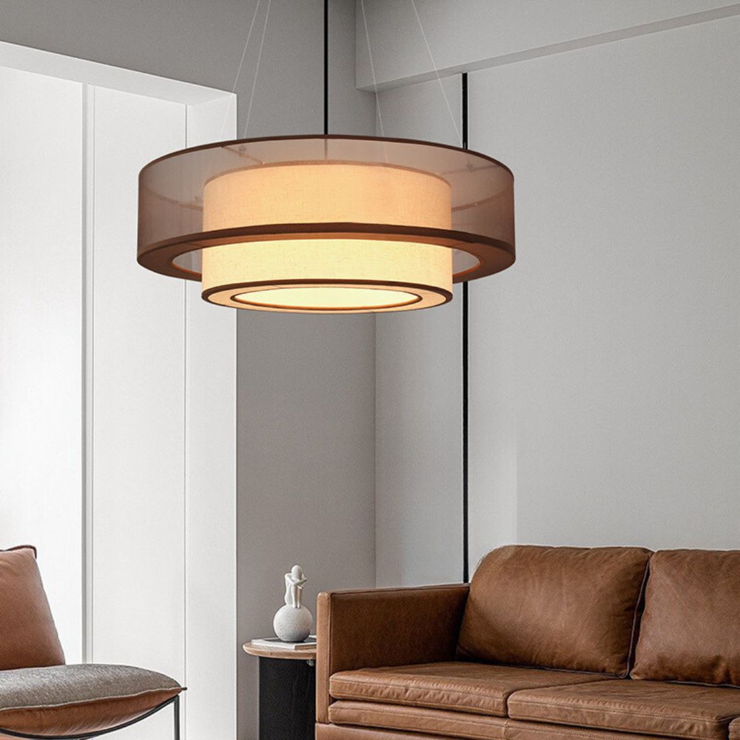 Japanese Fabric chandelier medieval decorative pendant light-labpiecesign