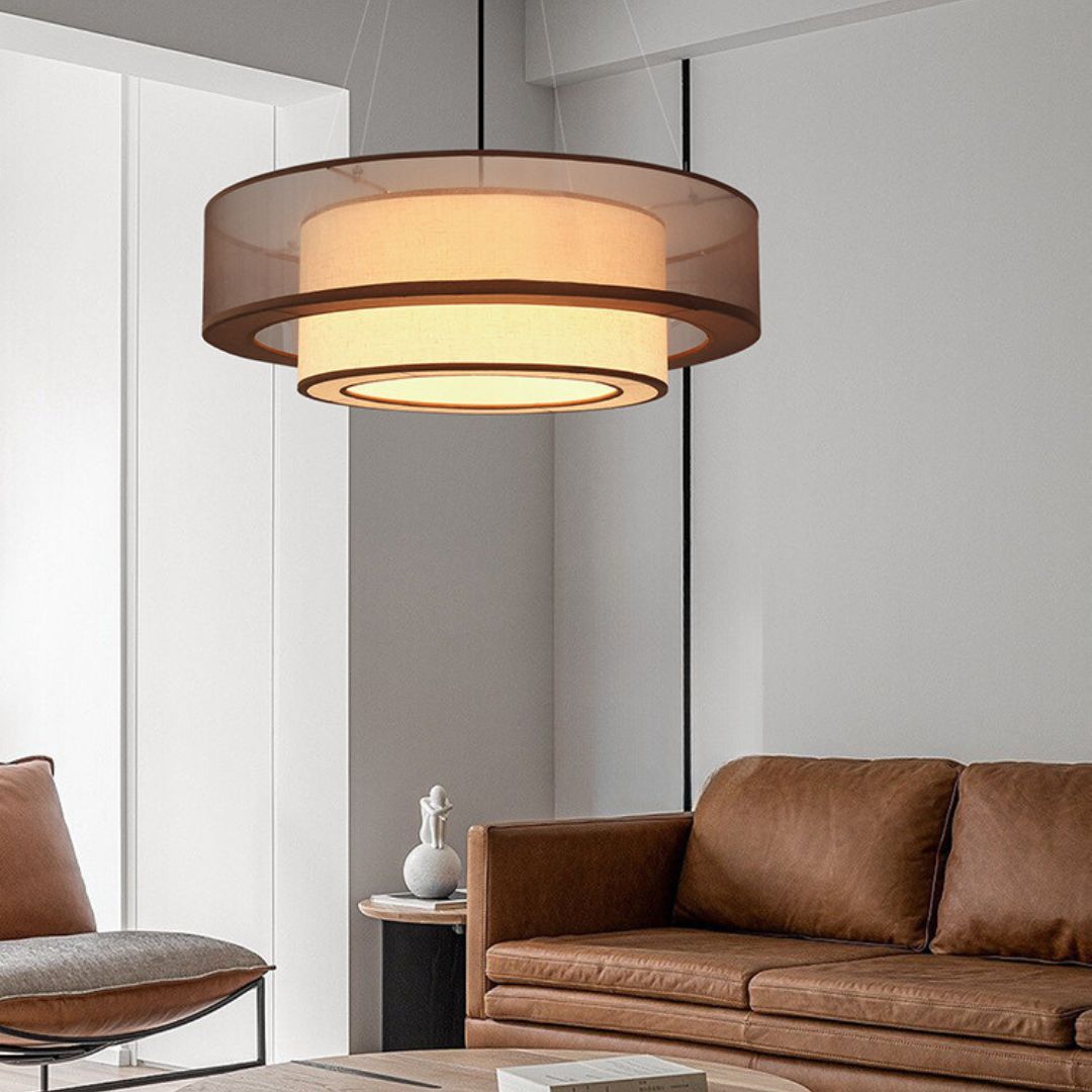 Japanese Fabric chandelier medieval decorative pendant light-labpiecesign