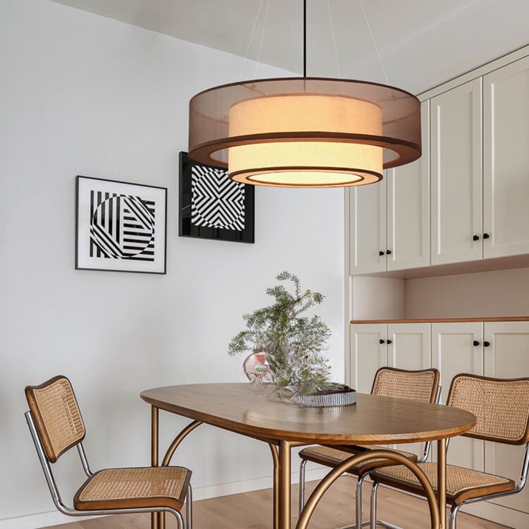 Japanese Fabric chandelier medieval decorative pendant light-labpiecesign