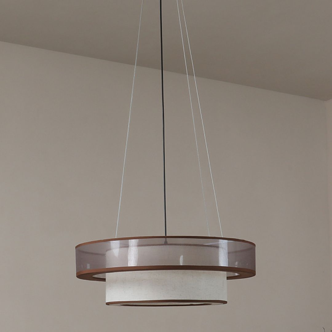 Japanese Fabric chandelier medieval decorative pendant light-labpiecesign