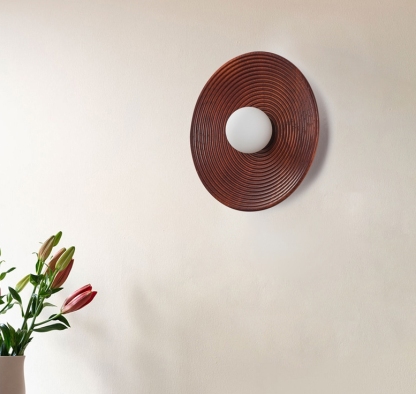 Wabi-Sabi Wall Lamp Japanese Retro Restaurant Background Wall Lamp-labpiecesign