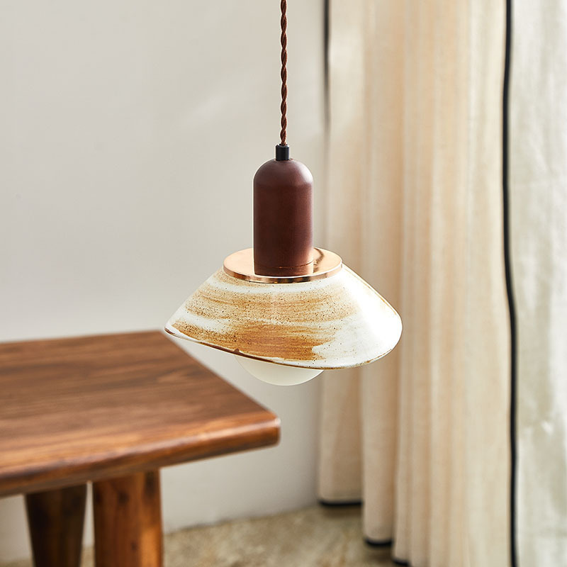 Japanese Ceramic Pendant Light  for Bedroom