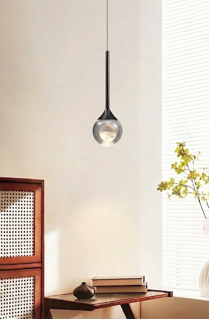 Modern Black LED Pendant Light for Dining Room
