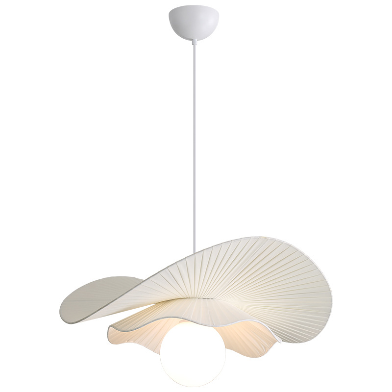 French Nordic Style Fabric Pendant Light for Living Room and Bedroom