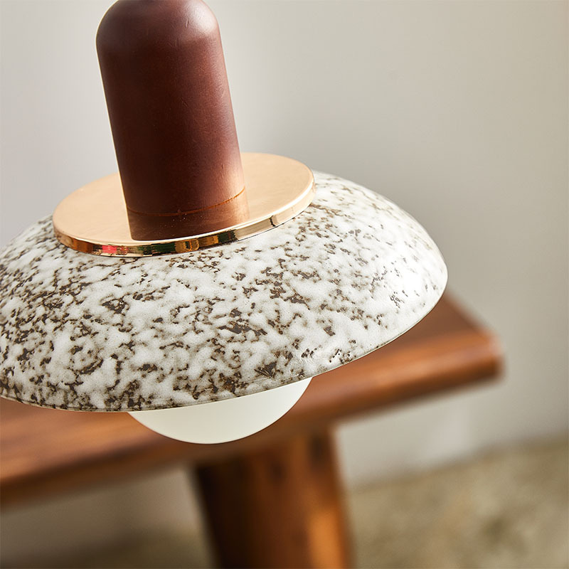 Retro Ceramic Small Pendant Light for Bedside Lamp