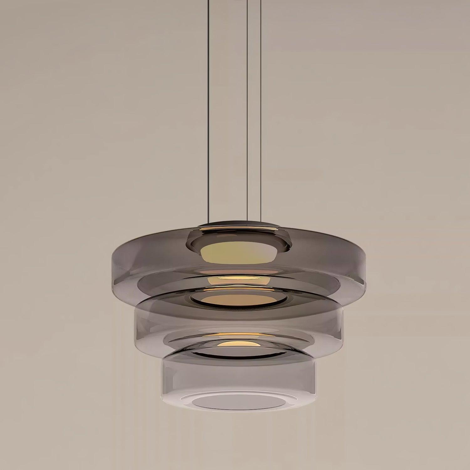 Nordic Creative Clear Tinted Glass Pendant Lighting