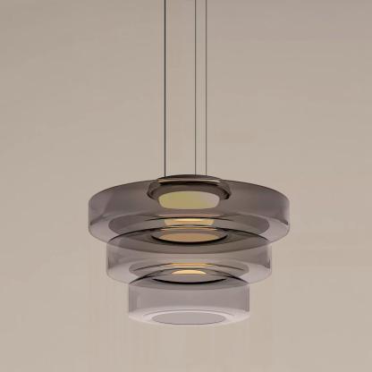 Nordic Creative Clear Tinted Glass Pendant Lighting