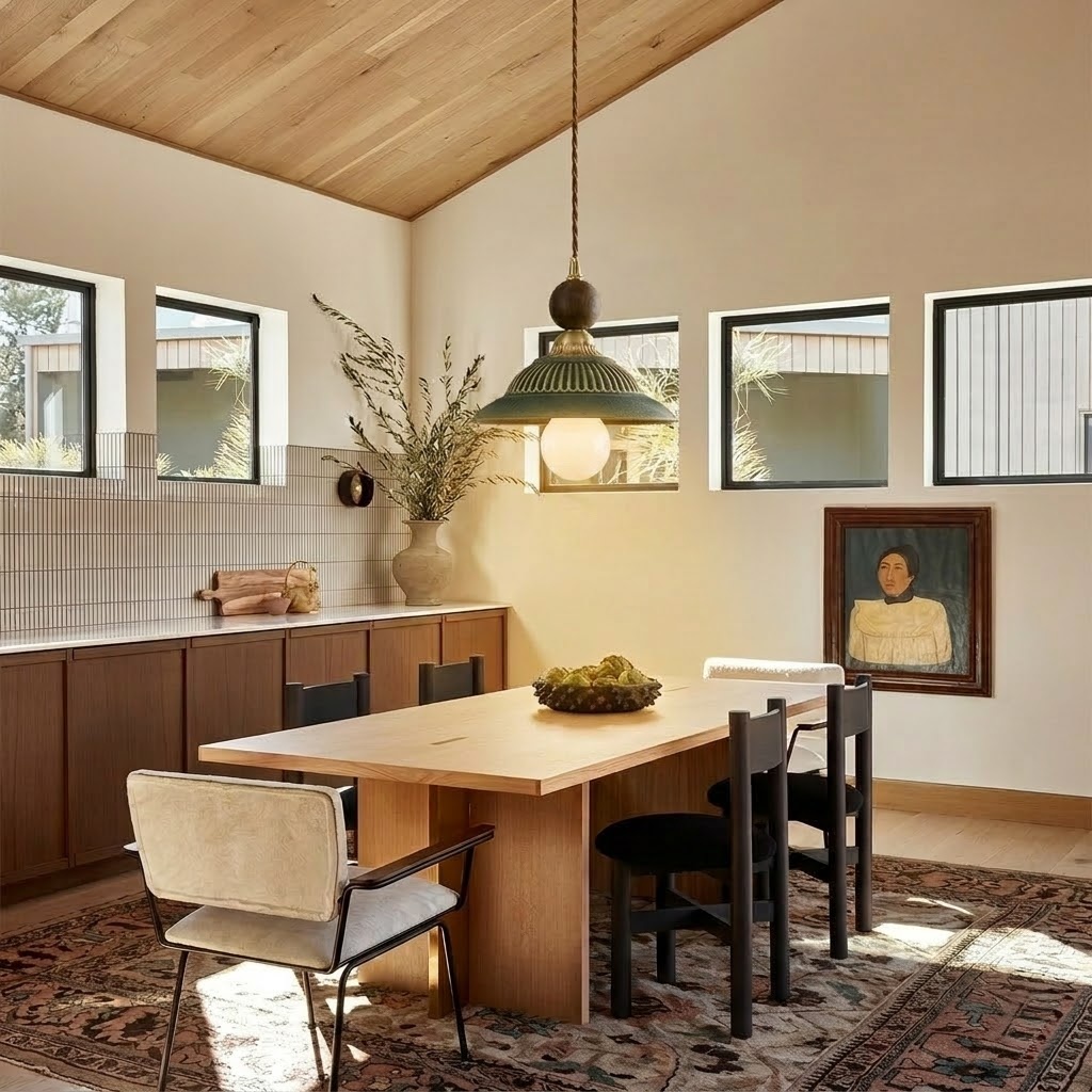 Vintage Ceramic Pendant Light for Kitchen Islands & Dining Rooms