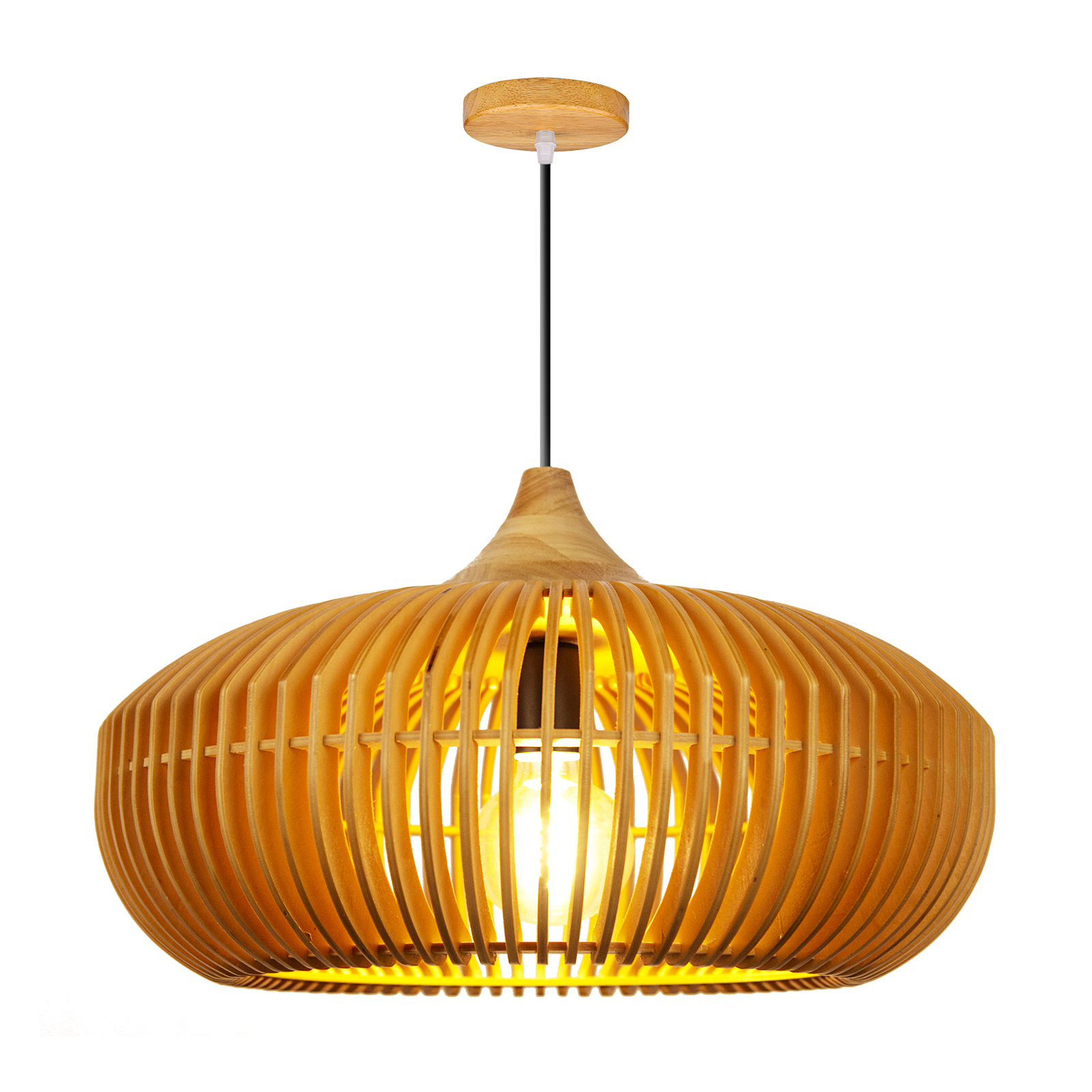 Japanese Solid Wooden High Quality Pendant Light