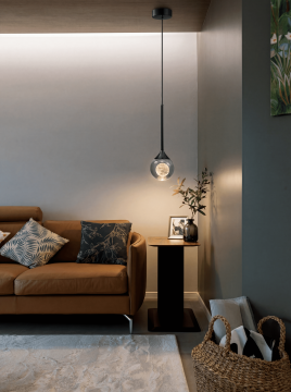 Modern Black LED Pendant Light for Dining Room