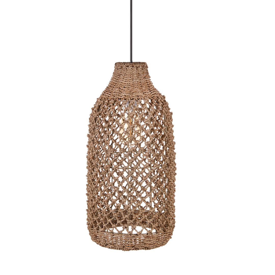 Boho Farmhouse Natural Rattan Ceiling Chandelier Lighting-labpiecesign