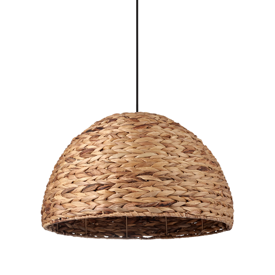 Basket Rattan Pendant Lights Seagrass Semi-circular Hand Woven Rattan Pendant Lights-labpiecesign