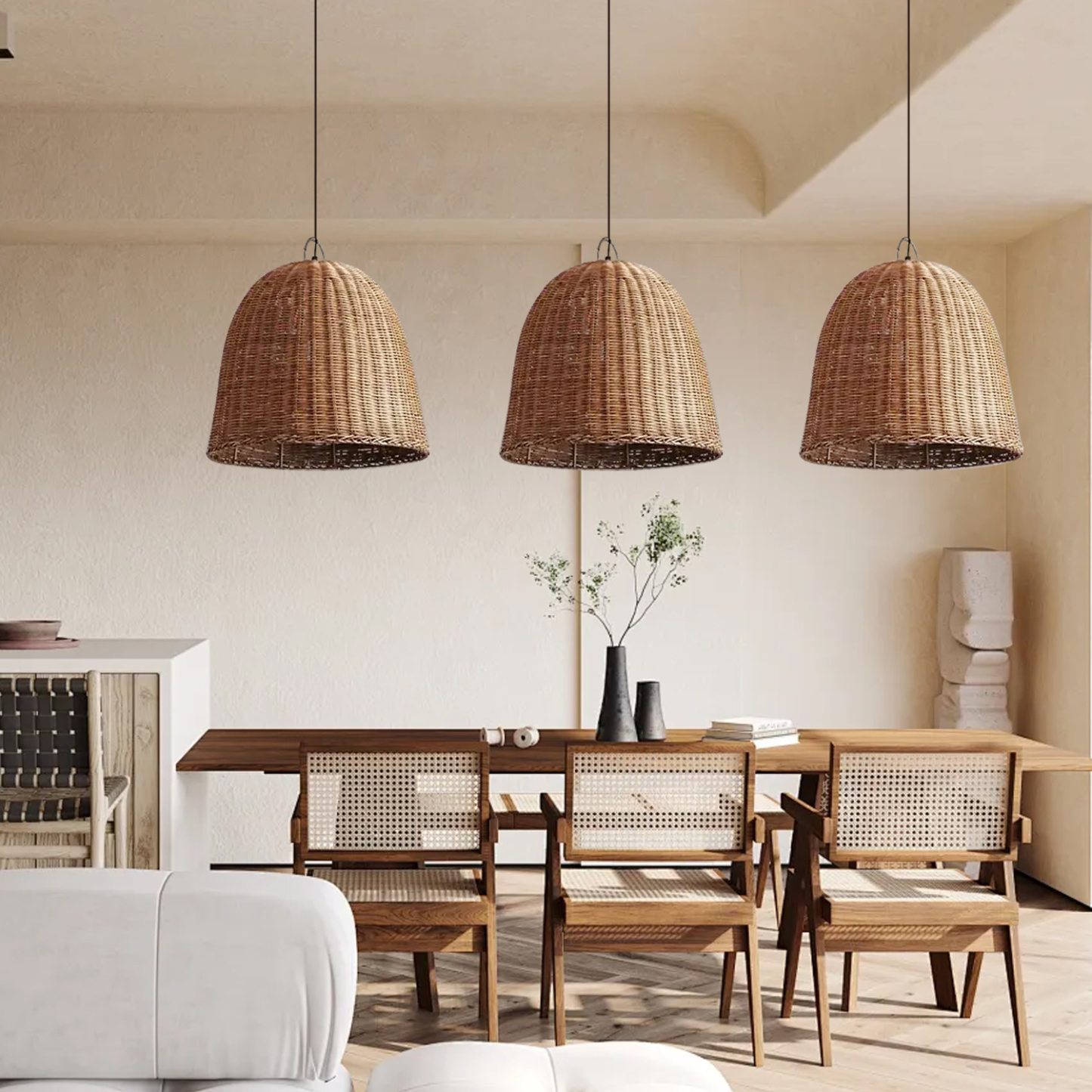 Wabi Sabi style Japanese bar table lamp retro chandelier for livingroom-labpiecesign