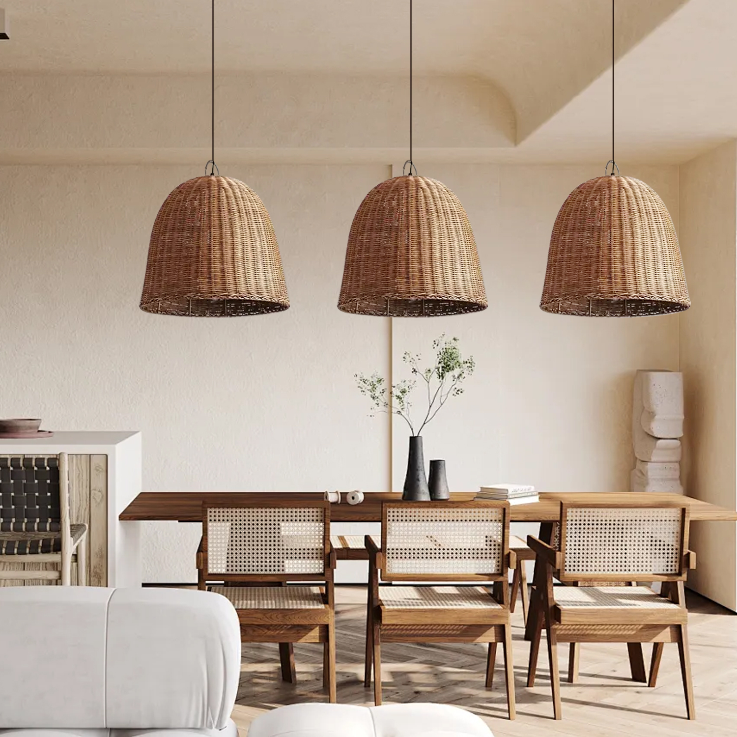 Wabi Sabi style Japanese bar table lamp retro chandelier for livingroom-labpiecesign
