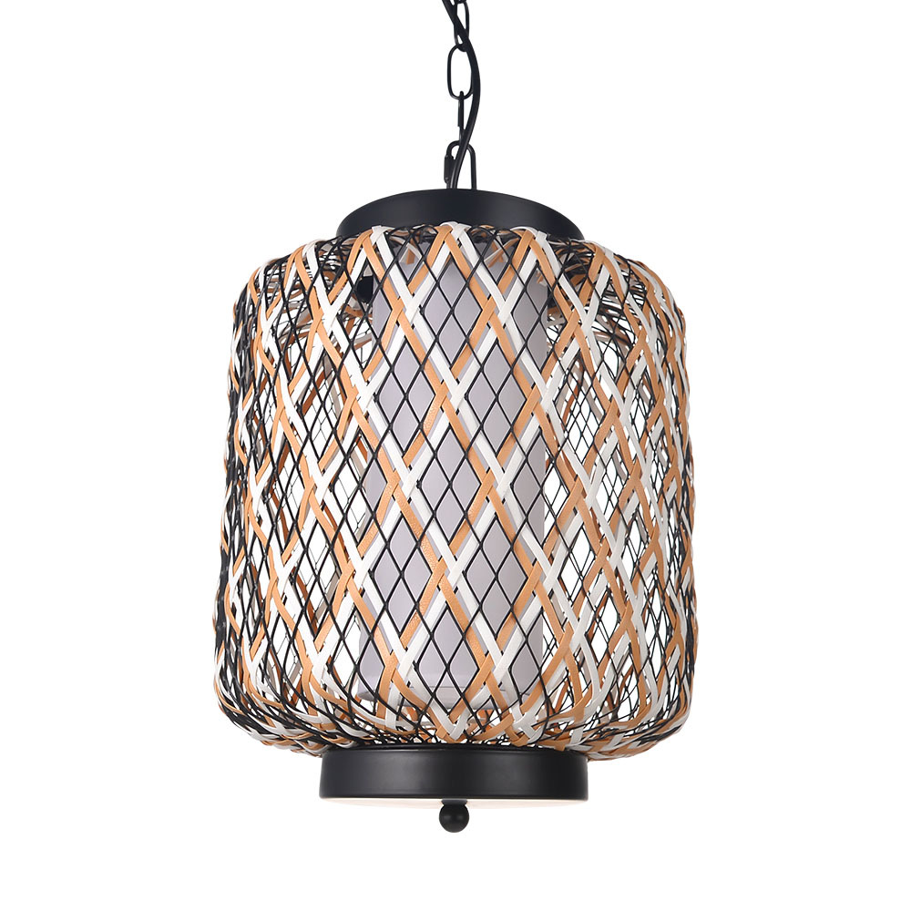 Black and white lantern modern pendant light-labpiecesign