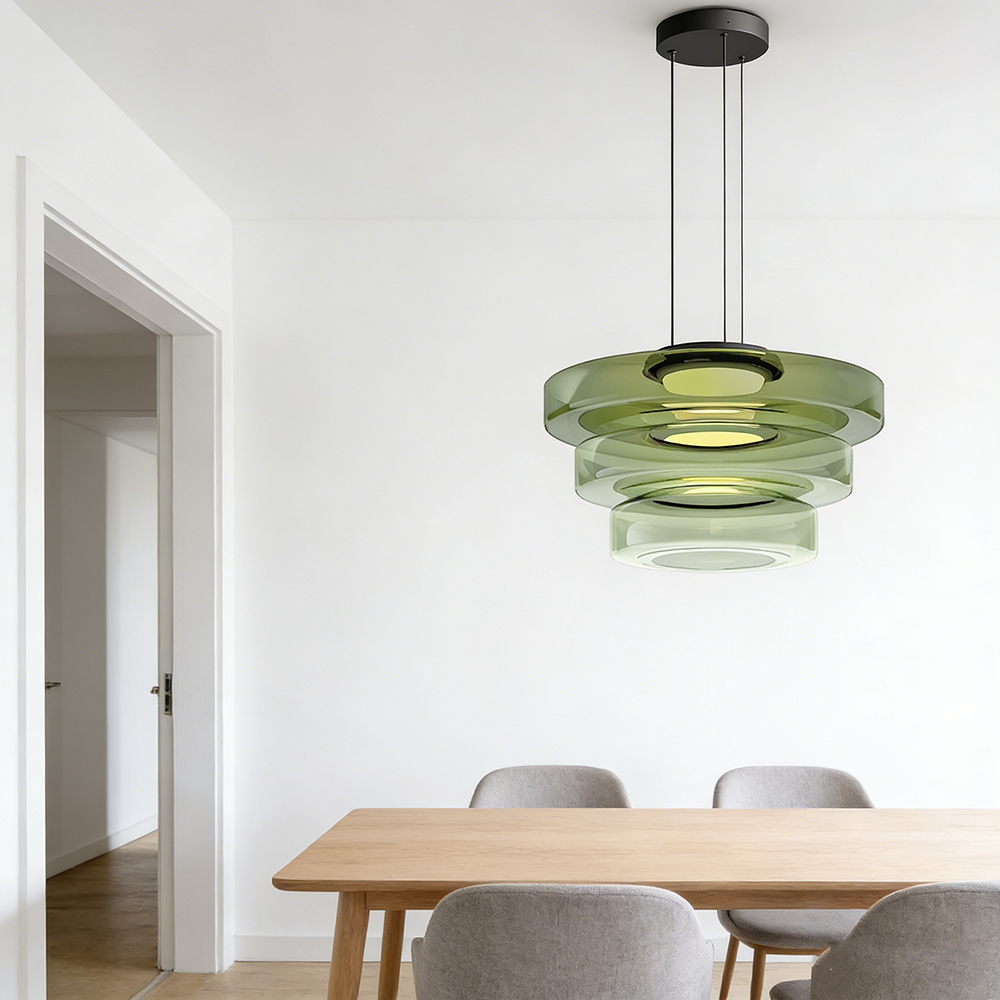 Modern Minimalist Glass Pendant Light for the Living Room