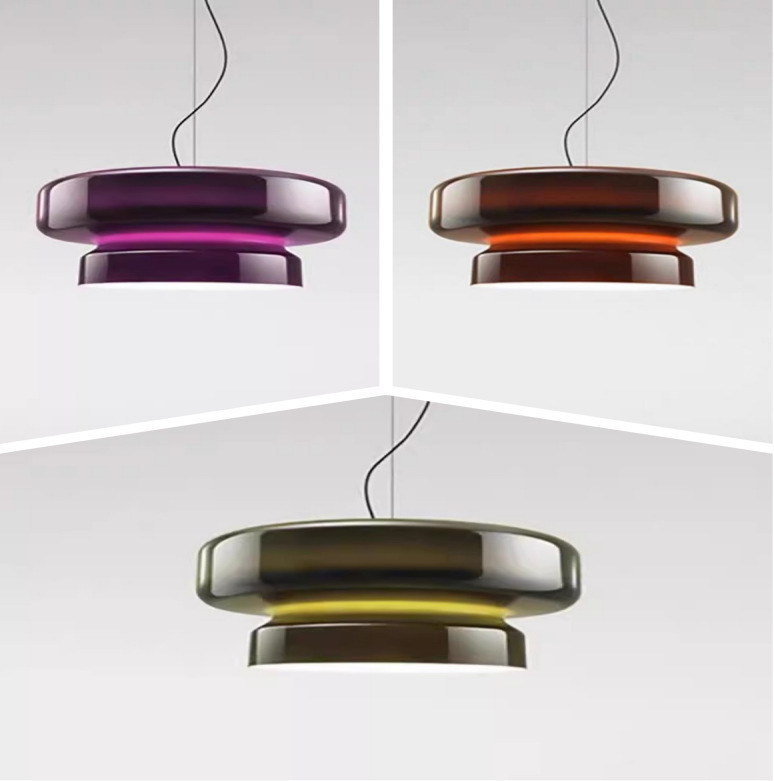 Mid-century Scandinavian Glass Chandelier