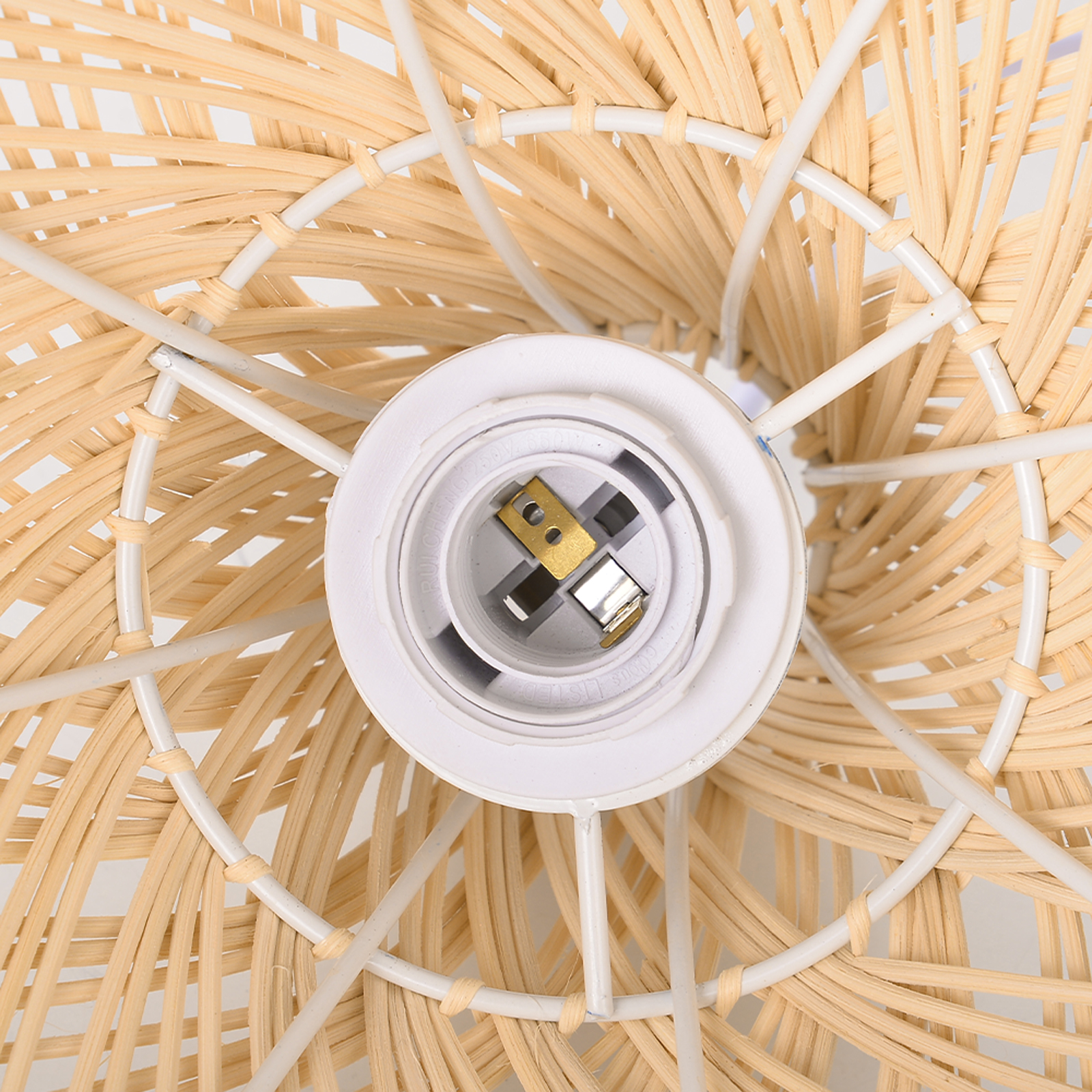Handmade Woven Rattan Chandelier For Dining Table