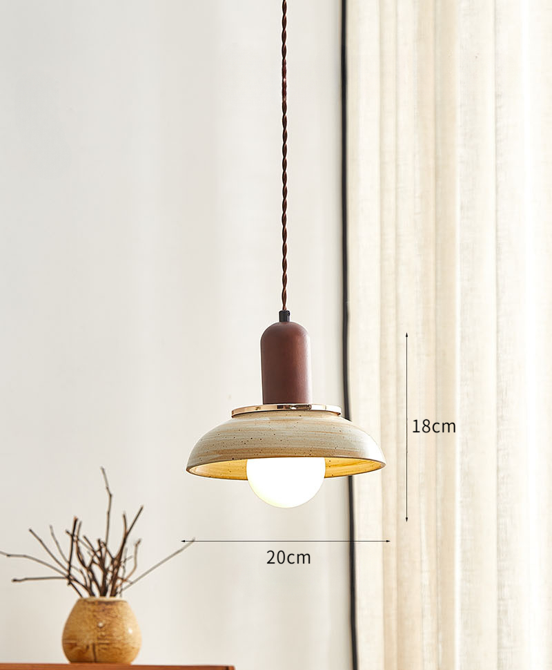 Japanese Retro Ceramic Small Pendant Lamp