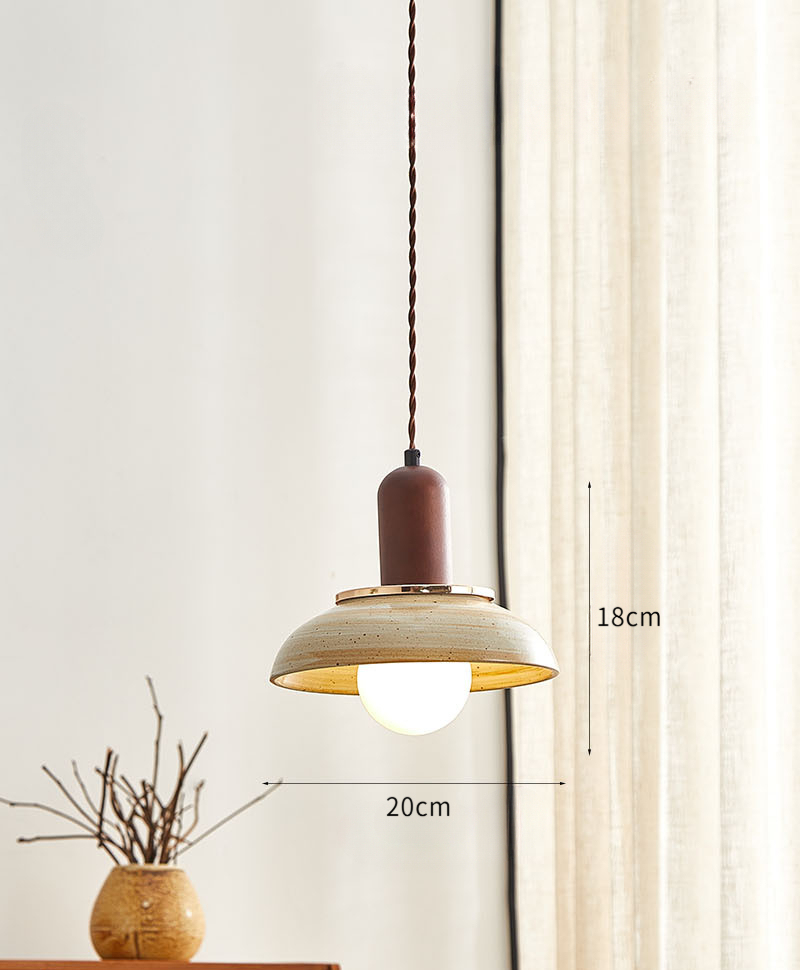 Japanese Retro Ceramic Small Pendant Lamp