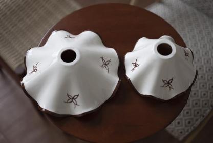 Antique hand-painted Ceramic Pendant Lamp for Bedside