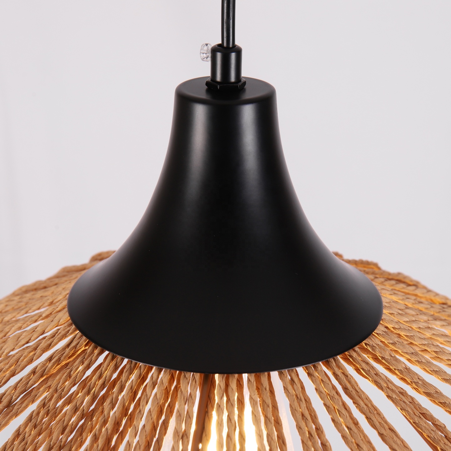 Retro Hemp Rope Pendant Lamp for Kitchen Island