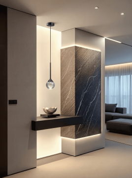 Modern Black LED Pendant Light for Dining Room