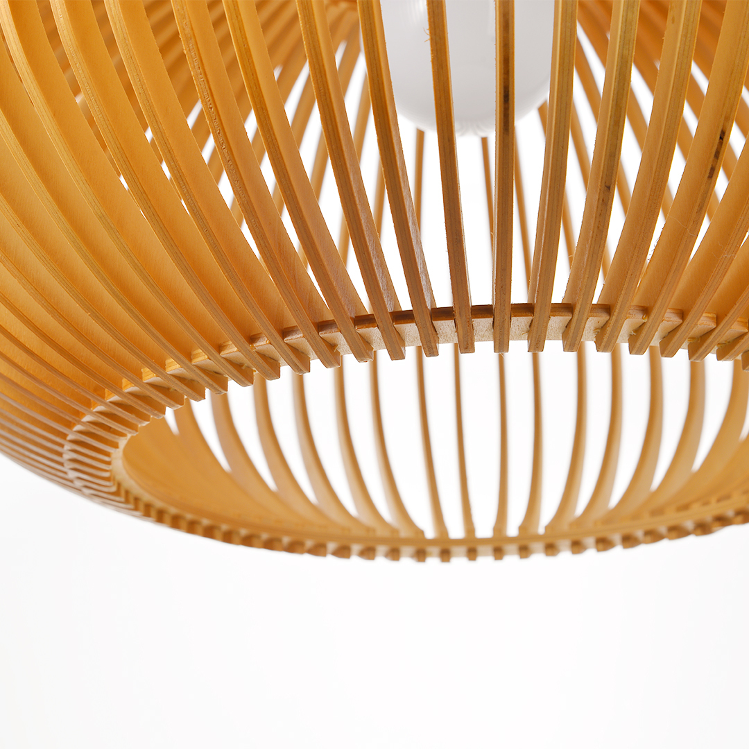 Japanese Solid Lantern Wood High Quality Pendant Light-labpiecesign