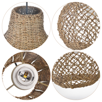Handmade Natural Seaweed Hanging Lights Crafts Lampshade-labpiecesign