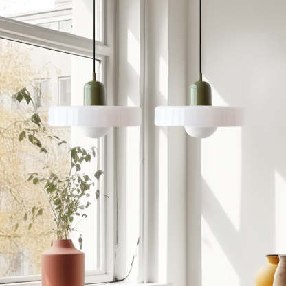 2 Heads Modern Bauhaus Glass Pendant Light-labpiecesign