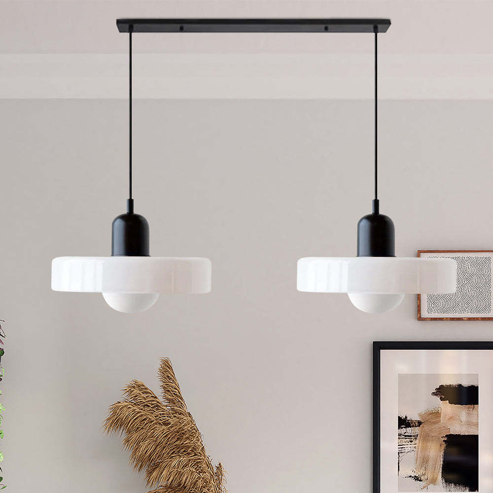 2 Heads Modern Bauhaus Glass Pendant Light-labpiecesign