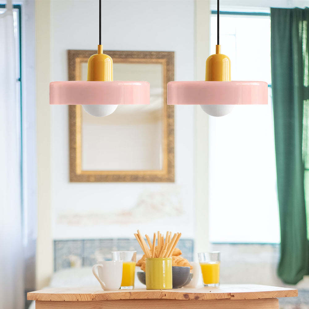 2 Heads Modern Bauhaus Glass Pendant Light-labpiecesign