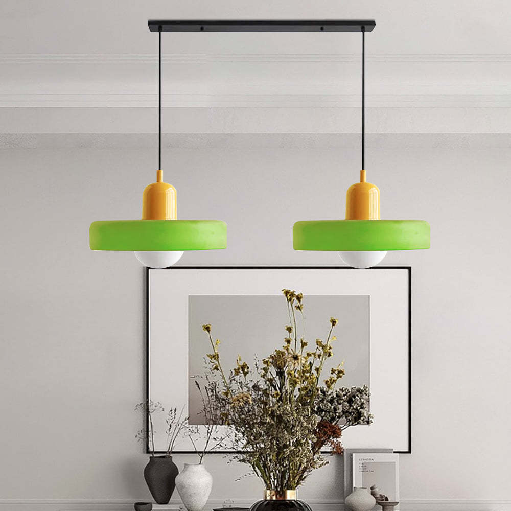 2 Heads Modern Bauhaus Glass Pendant Light-labpiecesign