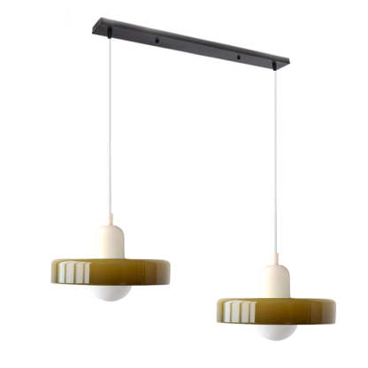 2 Heads Modern Bauhaus Glass Pendant Light-labpiecesign