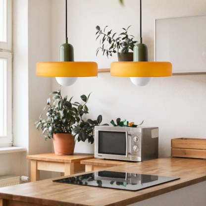 2 Heads Modern Bauhaus Glass Pendant Light-labpiecesign