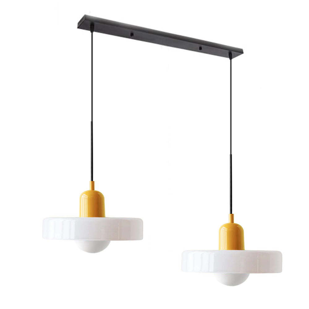 2 Heads Modern Bauhaus Glass Pendant Light