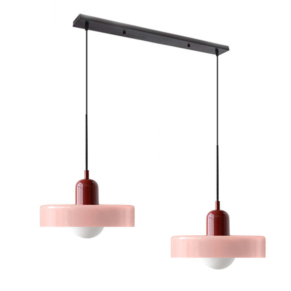 2 Heads Modern Bauhaus Glass Pendant Light-labpiecesign