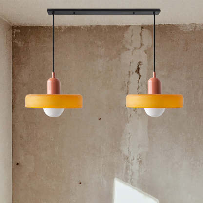2 Heads Modern Bauhaus Glass Pendant Light-labpiecesign
