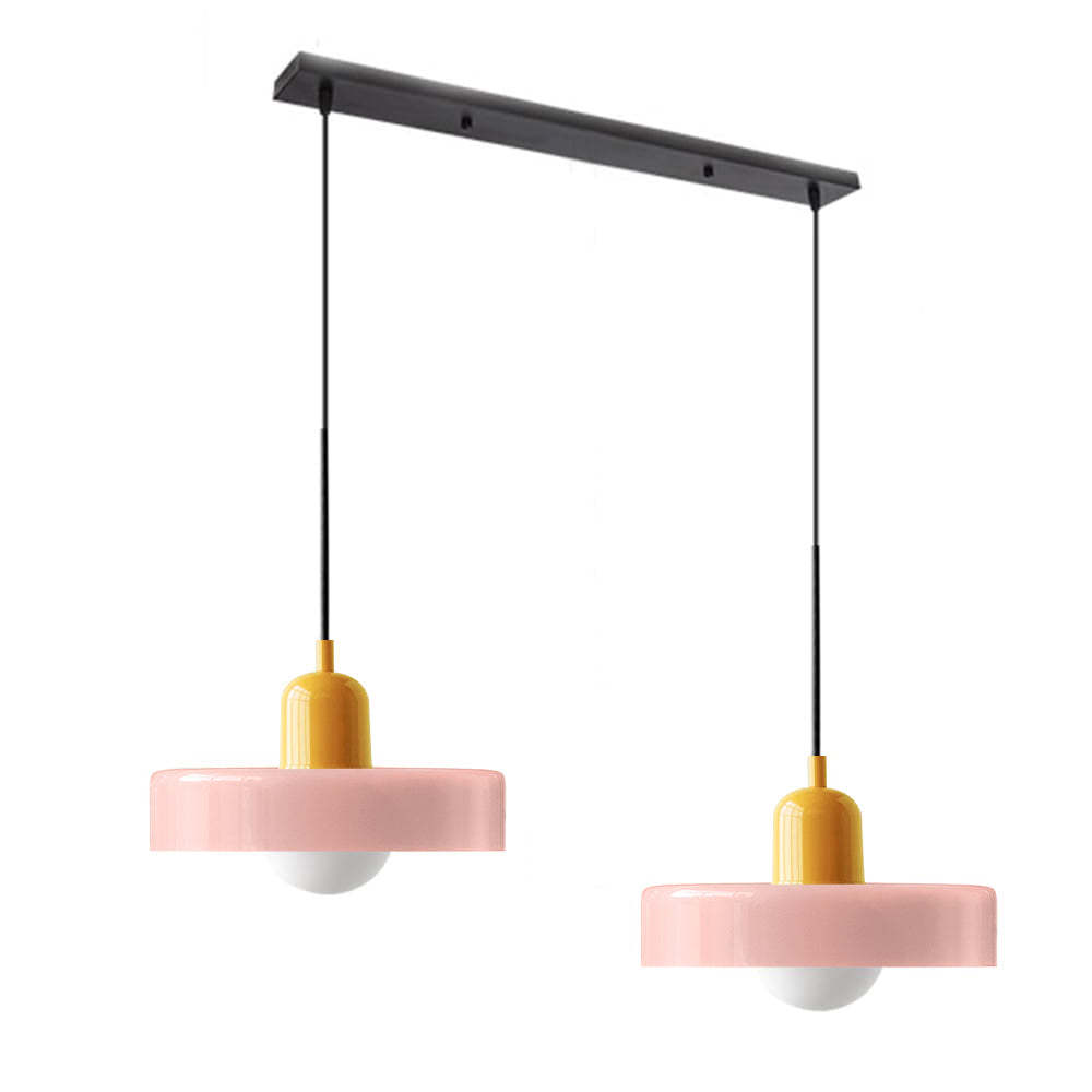 2 Heads Modern Bauhaus Glass Pendant Light-labpiecesign