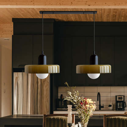 2 Heads Modern Bauhaus Glass Pendant Light-labpiecesign