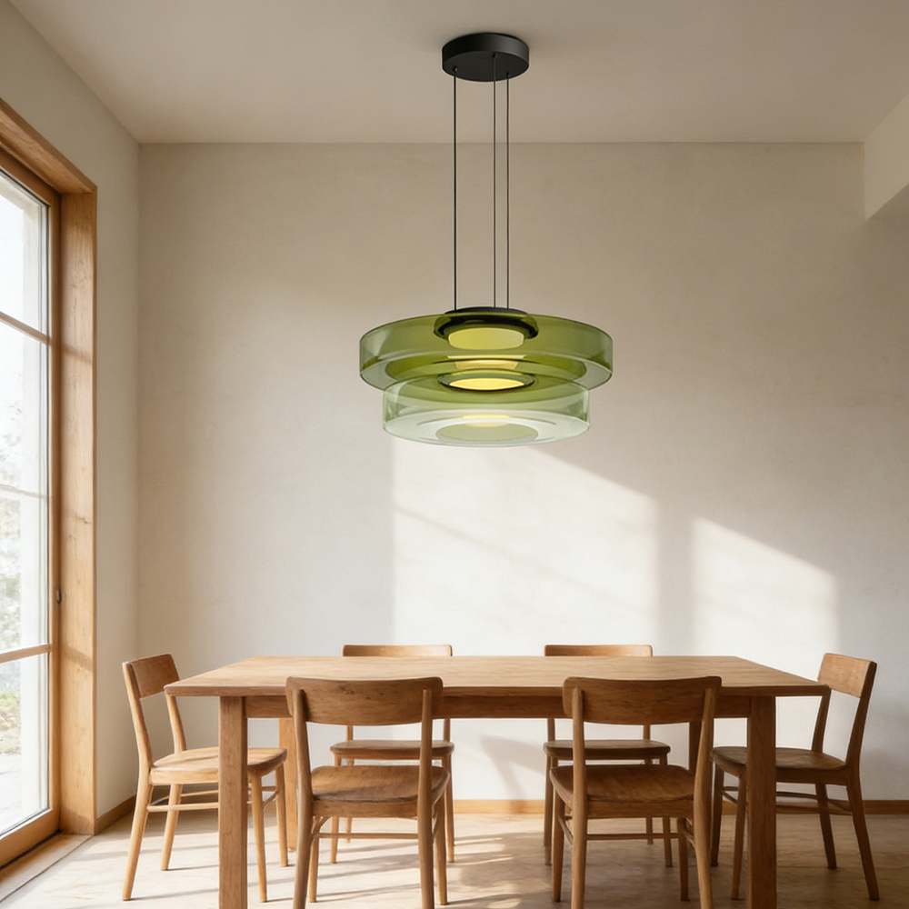 Modern Minimalist Glass Pendant Light for the Living Room